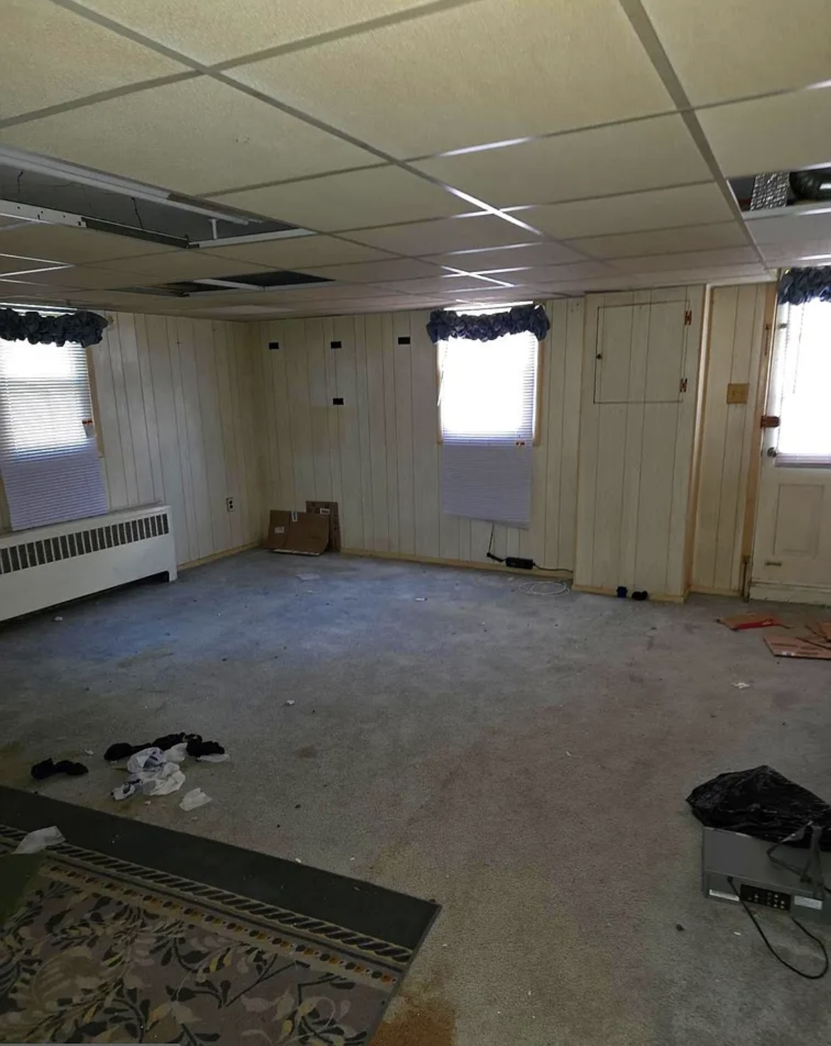 Basement before demo